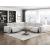 Phoebe Microfiber Power Double Reclining Modular Living Room Set