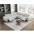 Phoebe L-Shaped Microfiber 5‑Piece Power Reclining Modular Sectional with Power Headrests