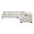 Livia L-Shaped Chenille 3‑Piece Modular Sectional