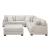 Livia L-Shaped Chenille 3‑Piece Modular Sectional