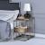 Enca 2-Piece Glass/Metal Nesting Tables Set