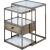 Enca 2-Piece Glass/Metal Nesting Tables Set