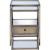 Enca 2-Piece Glass/Metal Nesting Tables Set