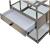Enca 2-Piece Glass/Metal Nesting Tables Set