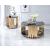 Tanquin Glass/Metal Round Coffee Table Set