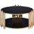 Tanquin Glass/Metal Round Coffee Table