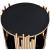 Tanquin Glass/Metal Round End Table