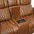 Apex Leather Power Double Reclining Loveseat with LED Lighting