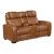 Apex Leather Power Double Reclining Loveseat with LED Lighting