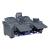 Apex Leather Power Double Reclining Living Room Set with LED Lighting