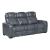 Apex Leather Power Double Reclining Sofa with LED Lighting