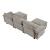 Dublin U-Shaped Chenille 5‑Piece Modular Sectional with Ottomans