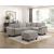Dublin U-Shaped Chenille 5‑Piece Modular Sectional with Ottomans
