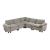 Dublin L-Shaped Chenille 5‑Piece Modular Sectional