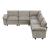 Dublin L-Shaped Chenille 5‑Piece Modular Sectional