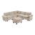 Dublin L-Shaped Chenille 5‑Piece Modular Sectional
