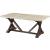 Romina Marble/Wood Rectangular Coffee Table Set
