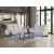 Ronan Microfiber Double Reclining Sofa with LED Lighting