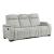 Ronan Microfiber Double Reclining Sofa with LED Lighting