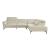 Giselle L-Shaped Leather 2‑Piece Sectional with Right Side Chaise