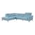 Giselle L-Shaped Leather 2‑Piece Sectional with Left Side Chaise