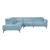 Giselle L-Shaped Leather 2‑Piece Sectional with Left Side Chaise