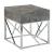Burgo Marble/Metal Square End Table