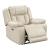 Huron Faux Leather Power Double Reclining Living Room Set with LED Lighting