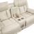 Huron Faux Leather Power Double Reclining Loveseat with LED Lighting