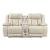 Huron Faux Leather Power Double Reclining Loveseat with LED Lighting