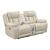 Huron Faux Leather Power Double Reclining Loveseat with LED Lighting
