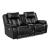 Huron Faux Leather Power Double Reclining Loveseat with LED Lighting