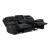 Huron Faux Leather Power Double Reclining Sofa with LED Lighting