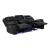 Huron Faux Leather Power Double Reclining Sofa with LED Lighting