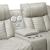 Huron Faux Leather Power Double Reclining Loveseat with LED Lighting