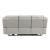 Huron Faux Leather Power Double Reclining Sofa with LED Lighting