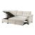 Elara Polyester 2‑Piece Reversible Sectional with Pull‑out Bed, Reversible Chaise & Hidden Storage