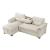 Elara Polyester 2‑Piece Reversible Sectional with Pull‑out Bed, Reversible Chaise & Hidden Storage