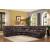 Pecos Leatherette Sectional Sofa