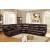 Pecos Leatherette Sectional Sofa