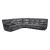 Pecos Leatherette Sectional Sofa
