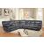 Pecos Leatherette Sectional Sofa
