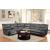 Pecos Leatherette Sectional Sofa