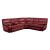 Pecos Leatherette Sectional Sofa