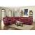 Pecos Leatherette Sectional Sofa