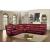 Pecos Leatherette Sectional Sofa
