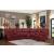 Pecos Leatherette Sectional Sofa