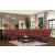 Pecos Leatherette Sectional Sofa