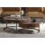 Tamas 84885 Top Grain Leather/Aluminum Coffee Table