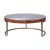Tamas 84885 Top Grain Leather/Aluminum Coffee Table